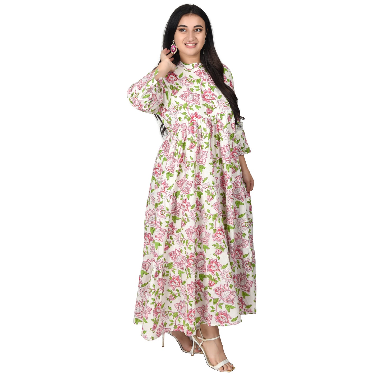 Fabric Venue Hand Block Print Cotton Women's Dress