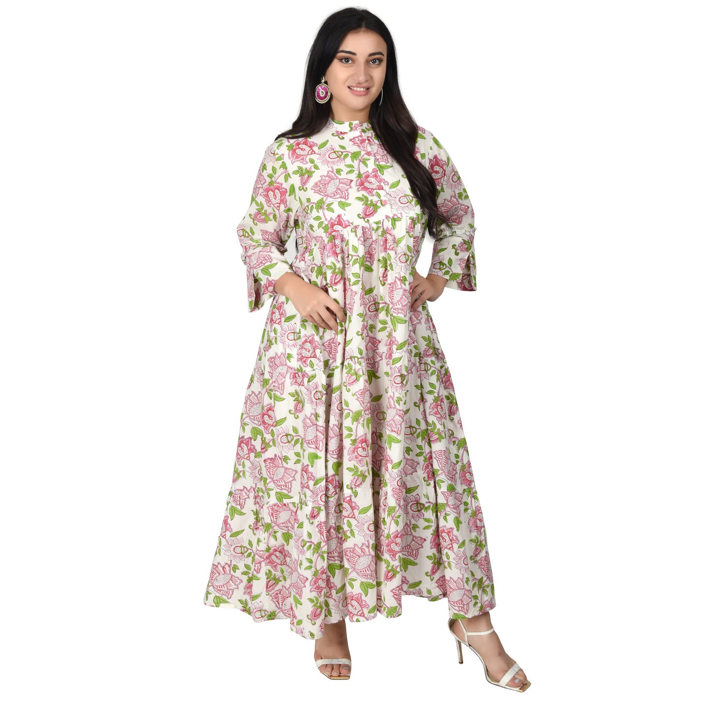 Fabric Venue Hand Block Print Cotton Women's Dress
