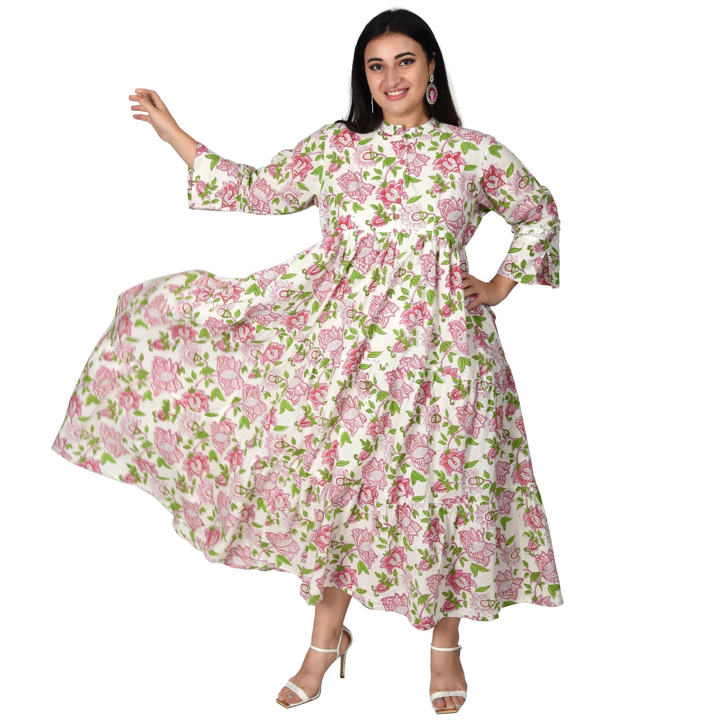 Fabric Venue Hand Block Print Cotton Women's Dress
