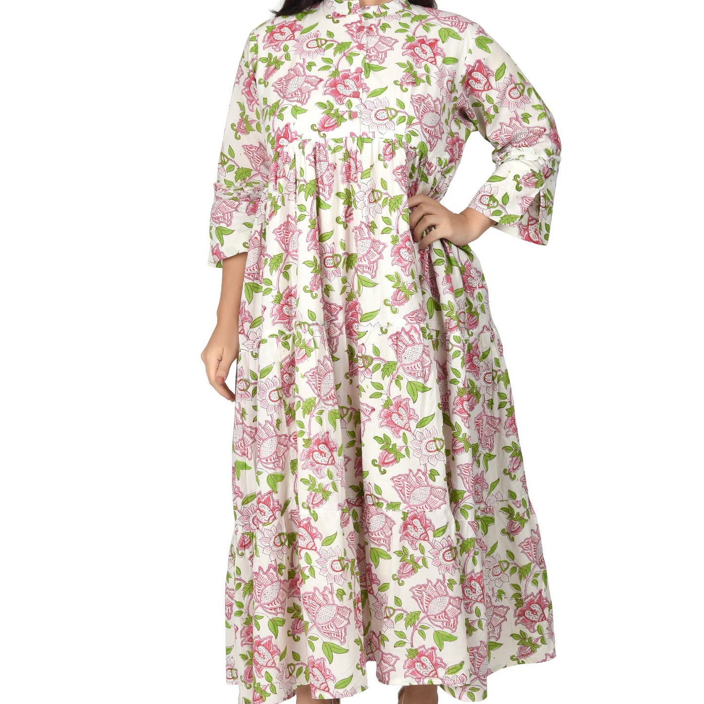 Fabric Venue Hand Block Print Cotton Women's Dress