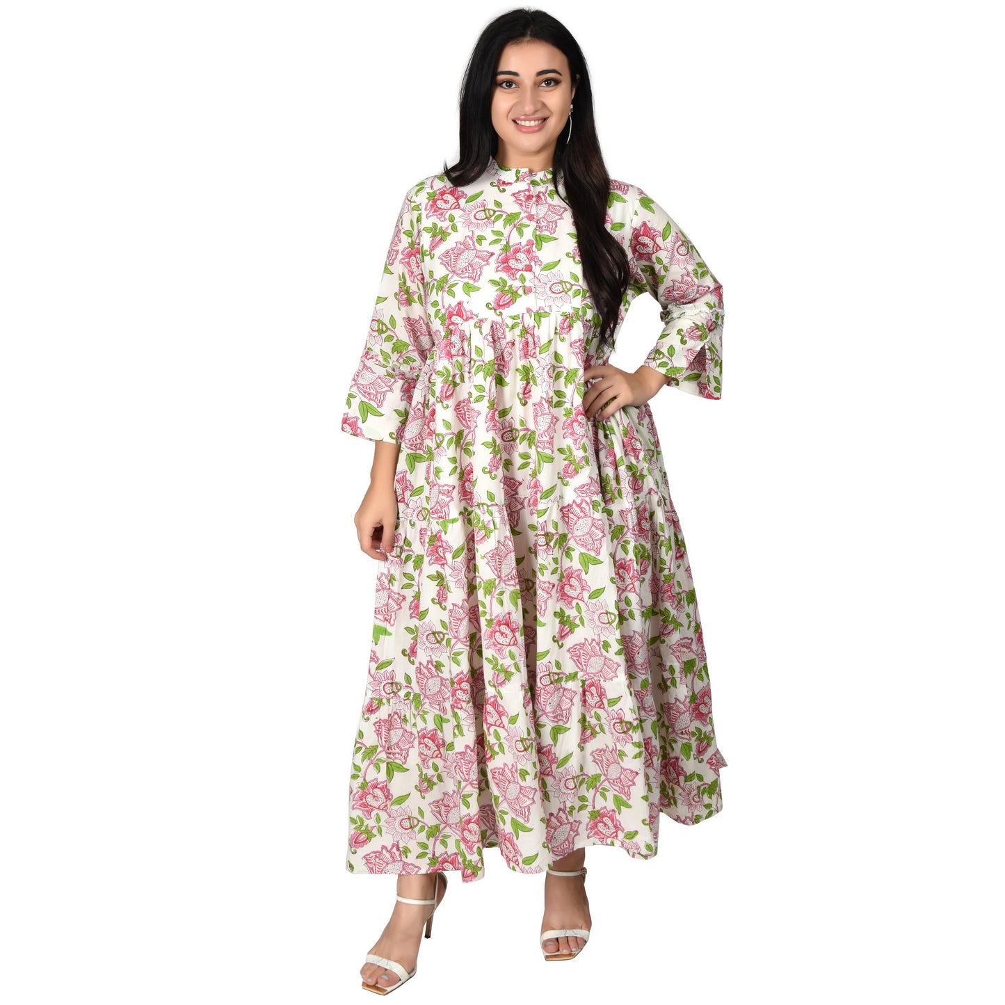 Fabric Venue Hand Block Print Cotton Women's Dress