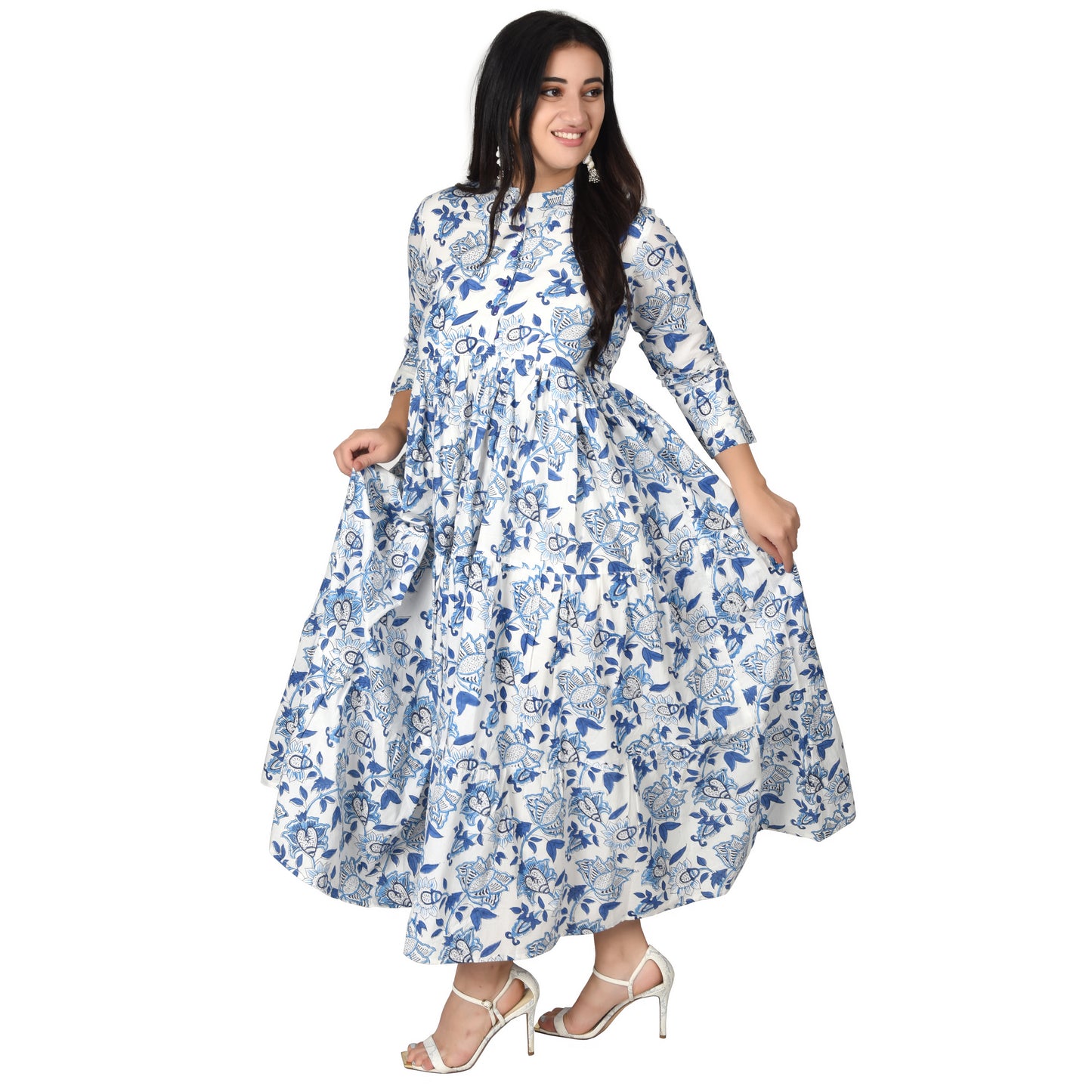 Fabric Venue Hand Block Print Cotton Women's Dress