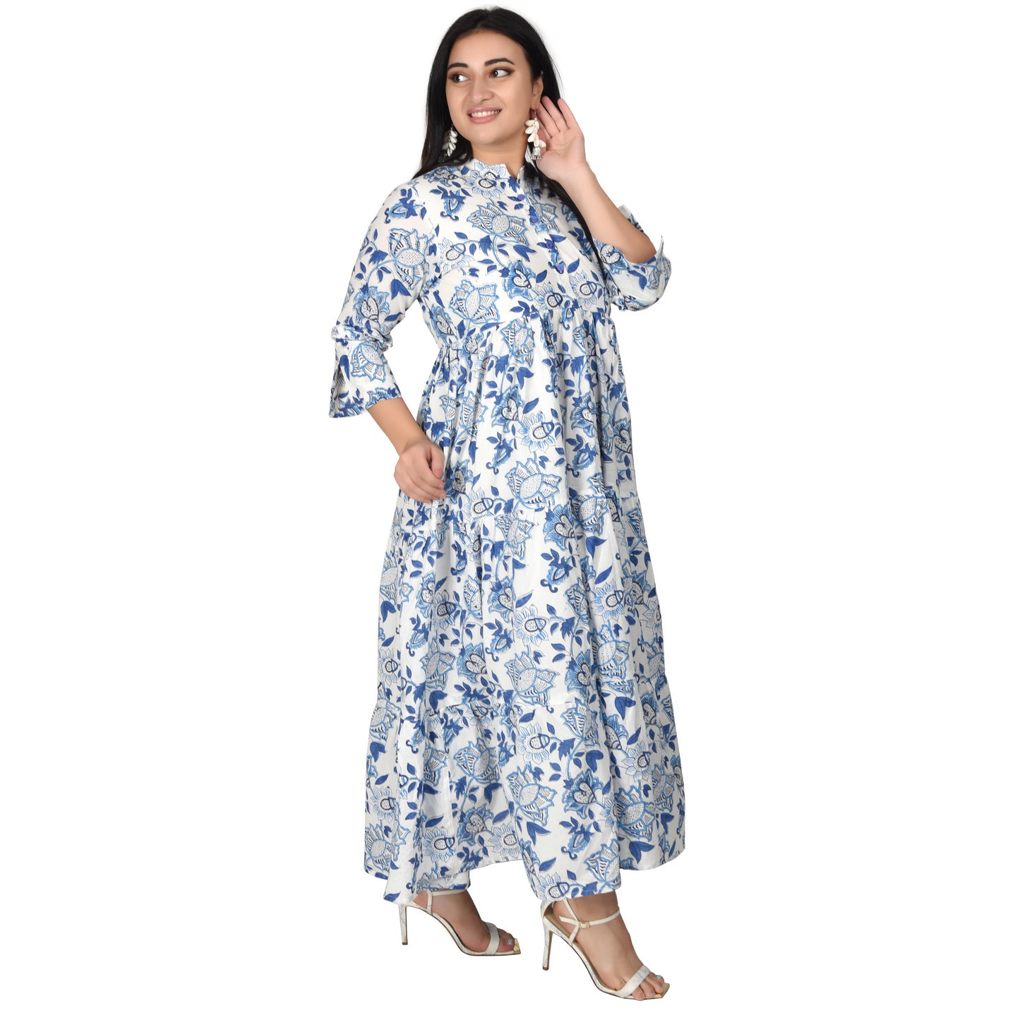 Fabric Venue Hand Block Print Cotton Women's Dress