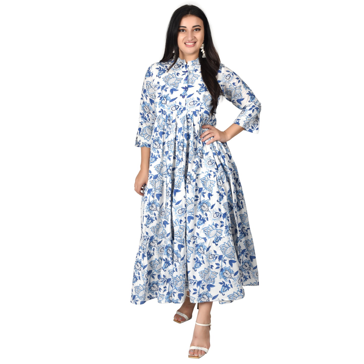 Fabric Venue Hand Block Print Cotton Women's Dress