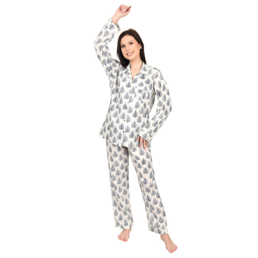Block Print women PJ Set cotton print Night suits pajama set Traditional Color Print sleepwear set