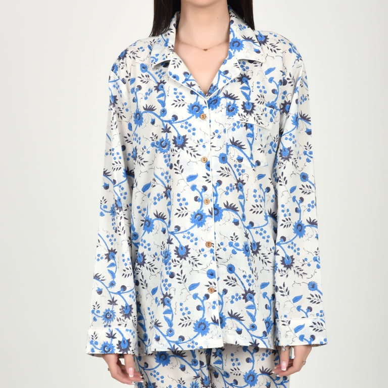Block Print women PJ Set cotton print Night suits pajama set Traditional Color Print sleepwear set