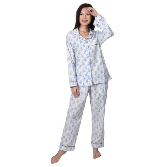Block Print women PJ Set cotton print Night suits pajama set Traditional Color Print sleepwear set