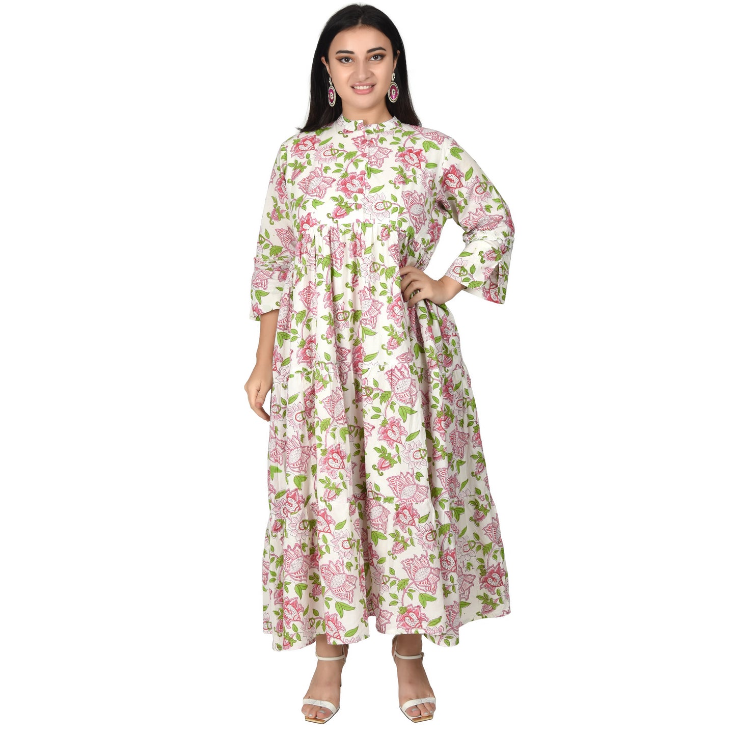 Fabric Venue Hand Block Print Cotton Women's Dress