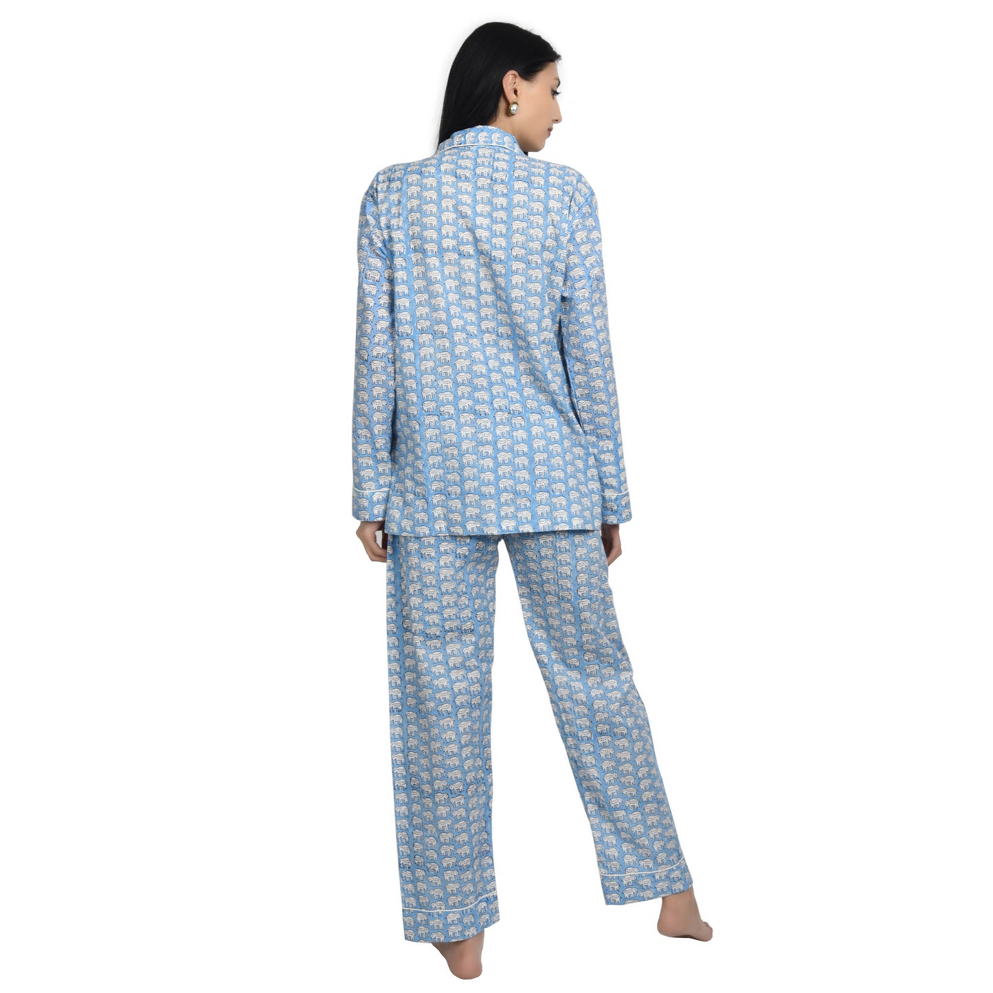 Block Print women PJ Set cotton print Night suits pajama set Traditional Color Print sleepwear set